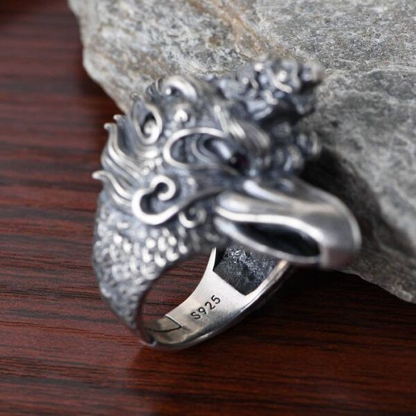 Big & Heavy Sterling Silver Eagle Ring - VVV Jewelry