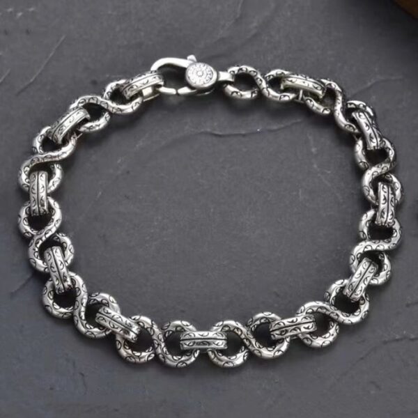 Sterling Silver Infinite Link Bracelet - VVV Jewelry
